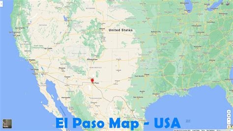 El Paso, Texas Map