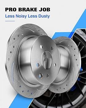 Acura CL 1997 Brake Rotors A-Premium 10.24 Inch Rear Solid Disc Brake ...
