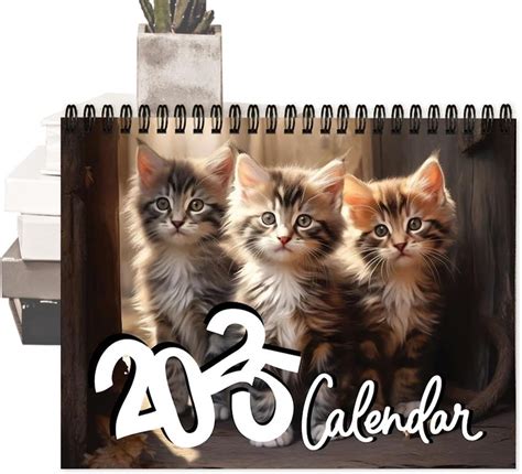 Cats Calendar, Cute Kitten Monthly Wall Calendar, Cute Kittens Calendar ...