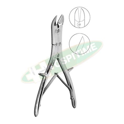 Hospitime Stille Liston Bone Cutting Forceps, Double Action Curved 22.5 ...
