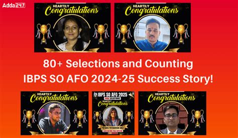 80+ Selections and Counting: IBPS SO AFO 2024-25 Success Story!