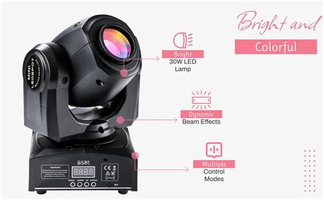 BSBL Led Moving Corded Electric Head Light 30W Dj Lights Stage Lighting ...