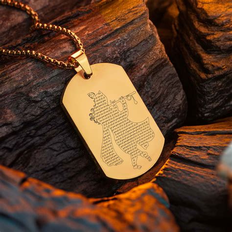 Shop Hare Krishna MicroCarved Inlay Tag Necklace Online Mesmerize