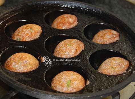 Ragi Paniyaram, Kezhvaragu Paniyaram-How to make-Stepwise pictures