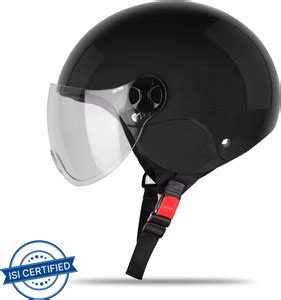Steelbird SBH-16 Dex ISI Certified Open Face Helmet Motorbike Helmet ...