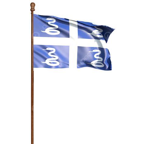 Martinique Flag With Pole, Martinique Flag With Pole Transparent ...