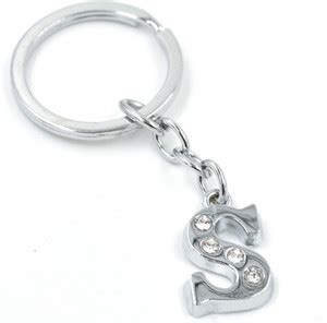 gtrp Alphabet S Metal Key Chain For Unisex with attractive Diamond Key ...