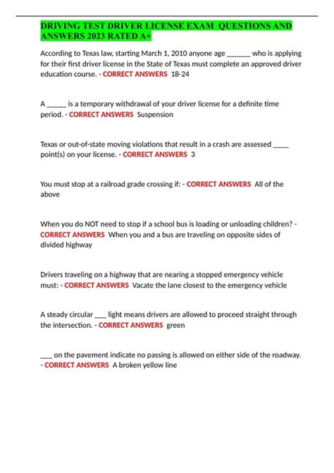 Image result for Driver License Test Questions