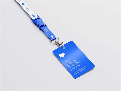 Free Lanyard ID Badge Mockup (PSD)