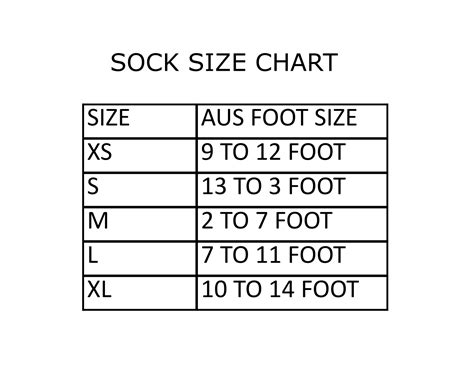 Socks Sizing Guide - Buffalo Sports