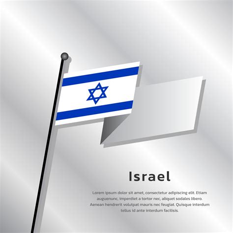 Illustration of Israel flag Template 13258007 Vector Art at Vecteezy