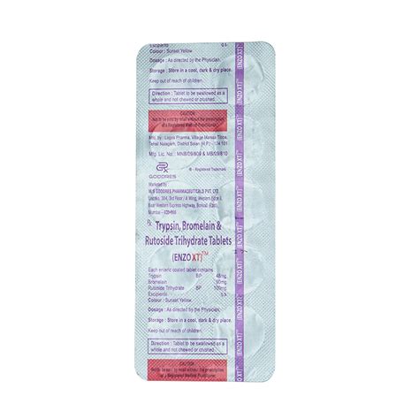 Enzo XT Tablet 10's Price, Uses, Side Effects, Composition - Apollo ...