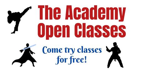 FREE Open Classes all week!, The Academy of Martial Arts & Personal ...