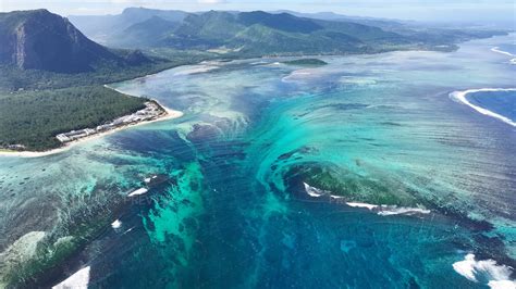 Underwater Waterfall At Le Morne Beach In Mauritius Island Mauritius ...