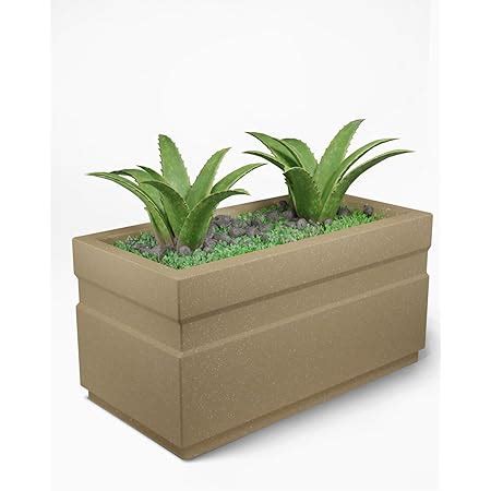 YUCCABE ITALIA Fox B 24 INCH Rectangle Pots for Plants Highly Durable ...