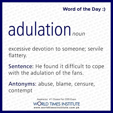 Word of the Day-Adulation – Jahangir's World Times