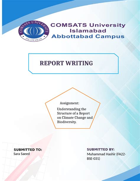 Image result for Report Structure for Assignment