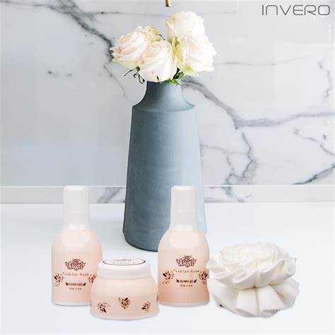 Invero 4 Piece Elegant Ladies Fashion Rose Body & Bath Box India | Ubuy