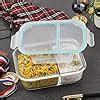 Buy ATTRO Glassox Lunch Box with Two Compartment & Locking Lid ...
