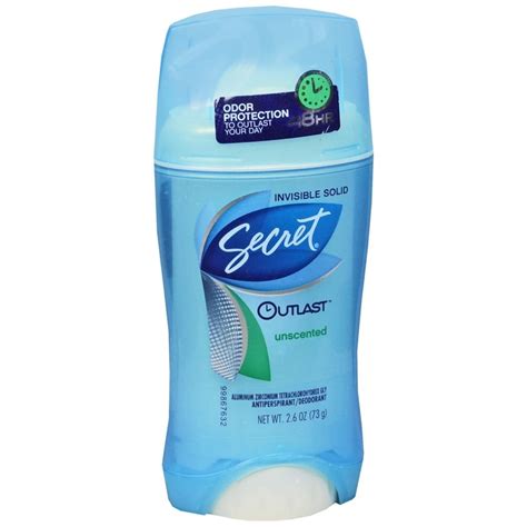 Secret Outlast Antiperspirant/Deodorant Invisible Solid Unscented 2.6 ...