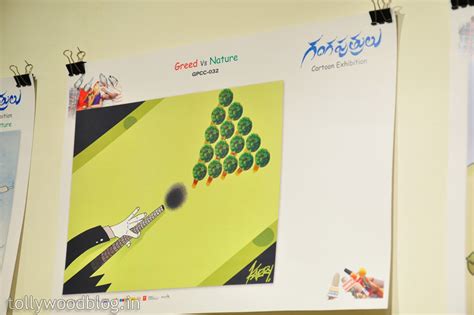 Cartoons at Gangaputrulu Cartoon Exhibition