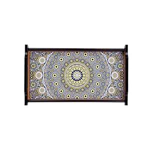 KOLOROBIA Moroccan Inspiration Wooden Tray, for Serving, Use in The ...