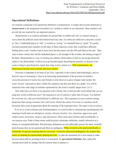 How to Write an Operational Definition 的图像结果