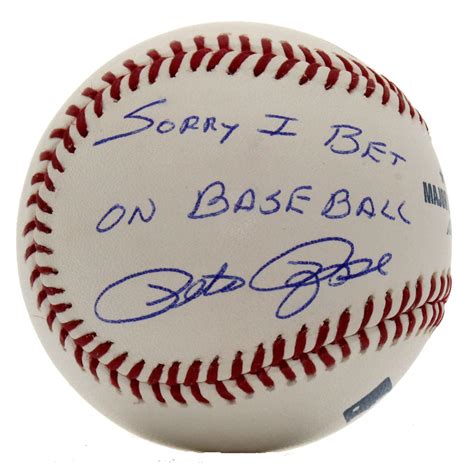 Pete Rose Autographed Signed Rawlings Official MLB Baseball - Sorry I ...
