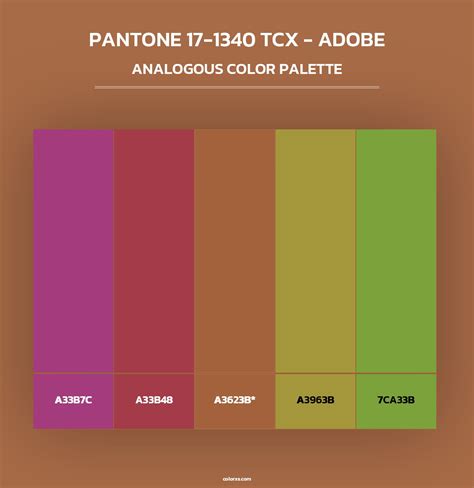 PANTONE 17-1340 TCX - Adobe color palettes - colorxs.com - Adobe Color Palette