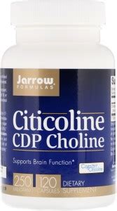 Jarrow Formulas Citicoline, CDP Choline, 250 mg, 120 Capsules Price in ...