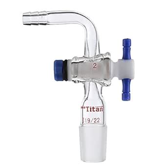Adamas-Beta Glass 19/22 Inlet Adapter with 90 Degree Bent Hose ...
