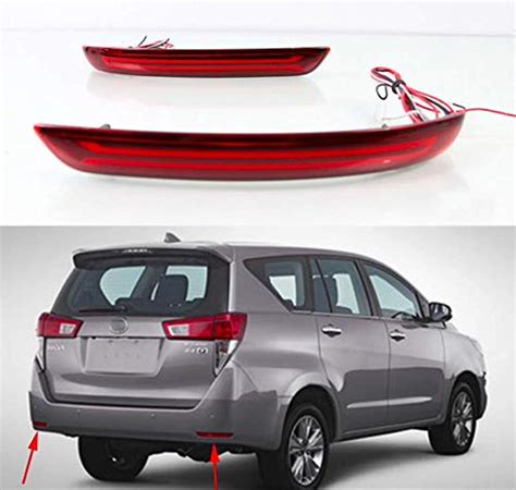 Rear Bumper LED Matrix Reflector Brake Light For Innova Crysta 2016-20 ...