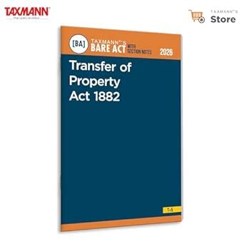 Buy Taxmann's Transfer of Property Act 1882 [Bare Act with Section ...
