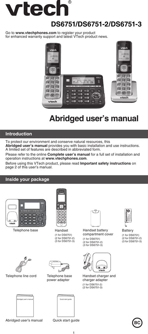 VTech Phones User Manual 的图像结果