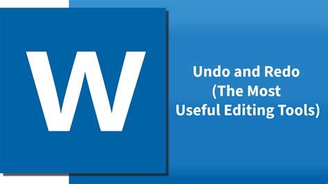 माइक्रोसॉफ्ट वर्ड में अनडू और रीडू: एडिटिंग के सबसे उपयोगी टूल्स | Undo ...