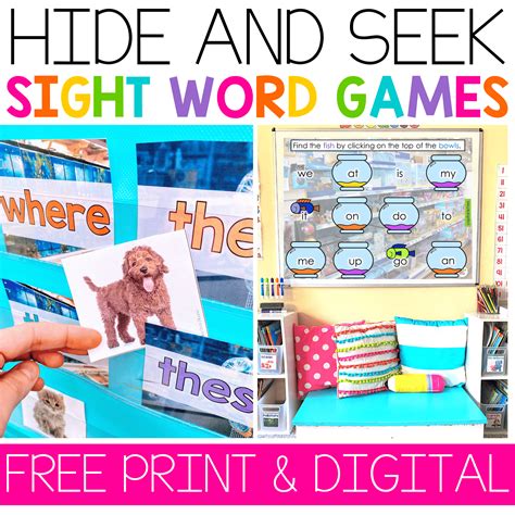 FUN Hide And Seek Sight Word Games to Engage Your Elementary Students ...
