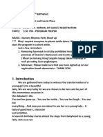 Image result for 7th Birthday Program Bam