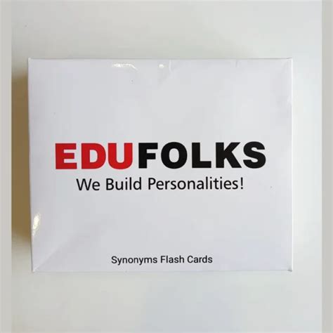 Synonyms Flashcards 12 sets of 30 cards - Edufolks