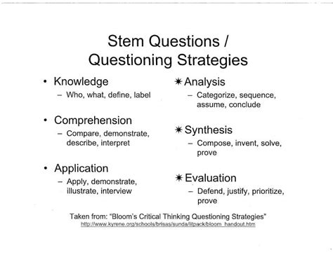 Stem questions