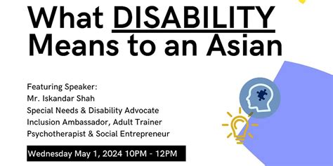 What disability means to an Asian - Online Talk on Stigma & Challenges ...
