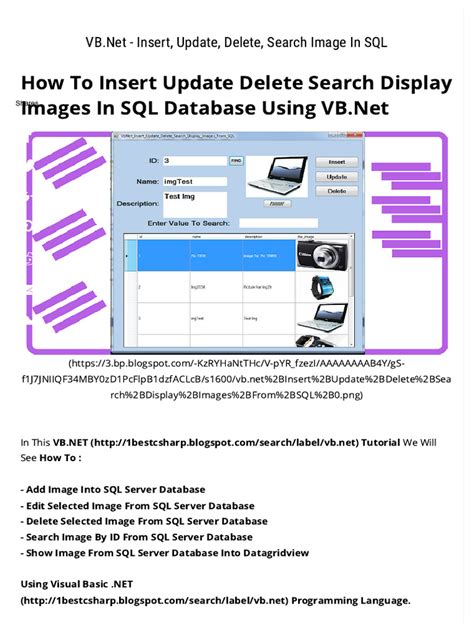 Image result for Search SQL Database VB.NET