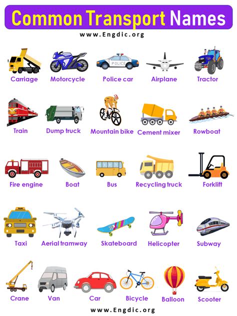Various Types of Transportation 的图像结果