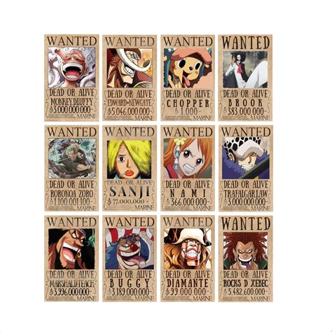 Buy CheckPoint - Plastic PVC Fridge Magnet One Piece anime Set of 12 (2 ...