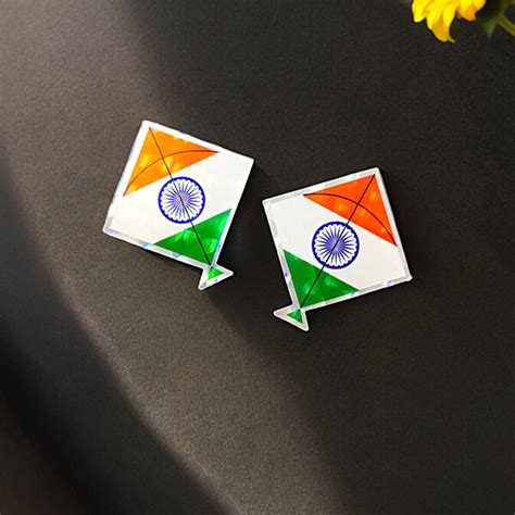 Buy House of Festivals India Flag In Kite Shape Stickers Online at Best ...