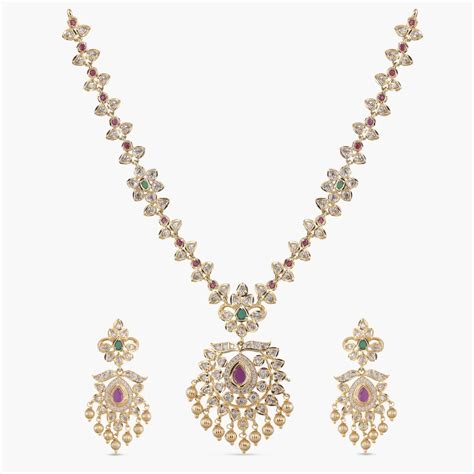 Shop Tarinika's Aavi Nakshatra CZ Necklace Set | Indian Jewelry ...