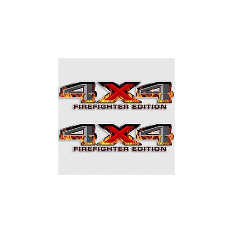 4x4 Firefighter Edition Truck Decal Set Fireman | Ubuy India