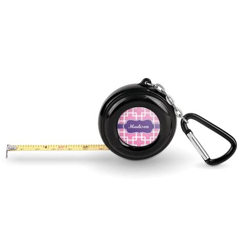 Custom Linked Squares Pocket Tape Measure - 6 Ft w/ Carabiner Clip ...