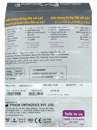 Tynor I 87 Universal Ortho Heating Gel Bag 1 - Uses, Side Effects ...