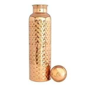 Jain Metal Store Copper Dr. Jal Hammered Bottle - Copper (950ml ...