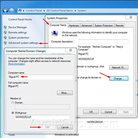 Image result for Change Computer Name and Settings